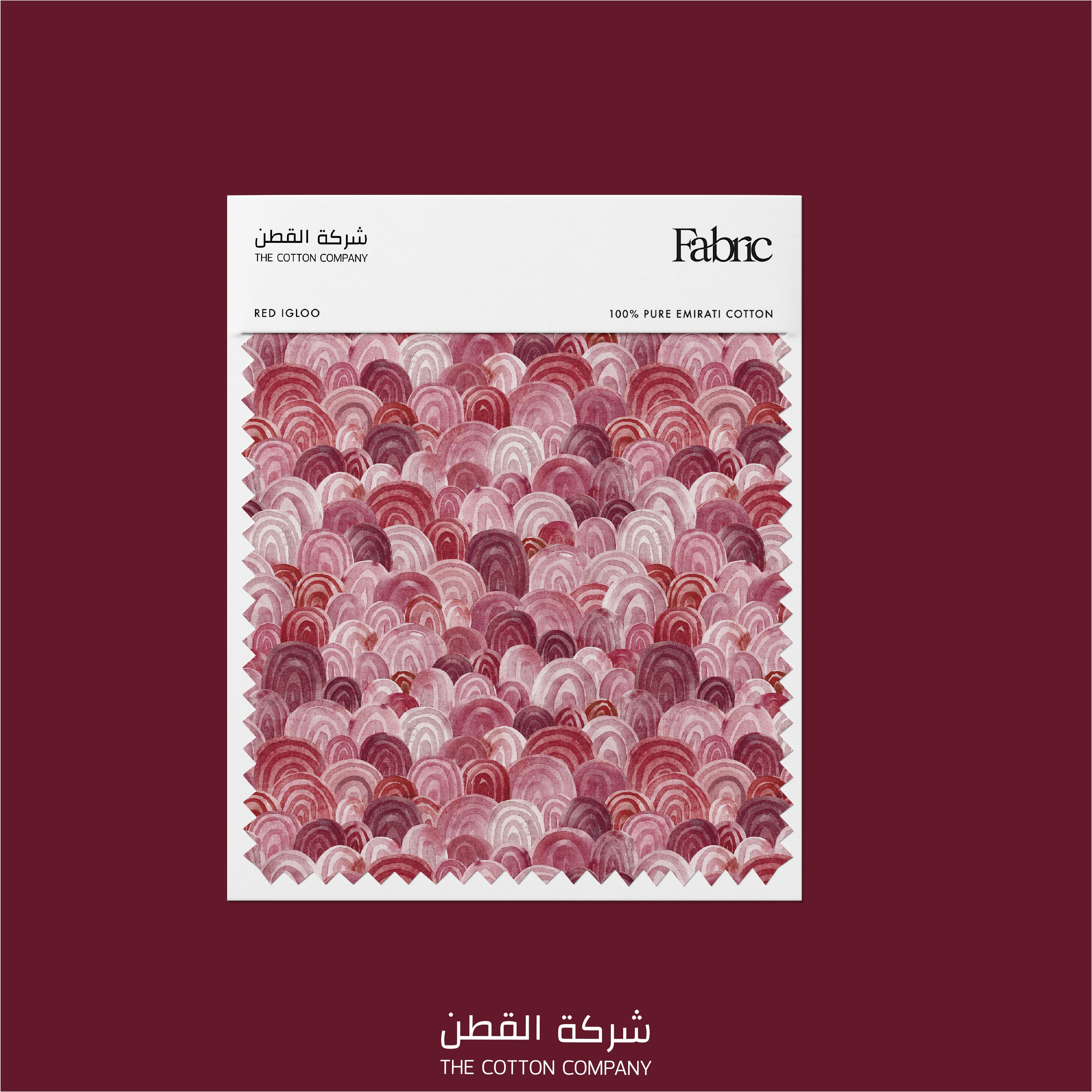 Fabric - Red Igloo